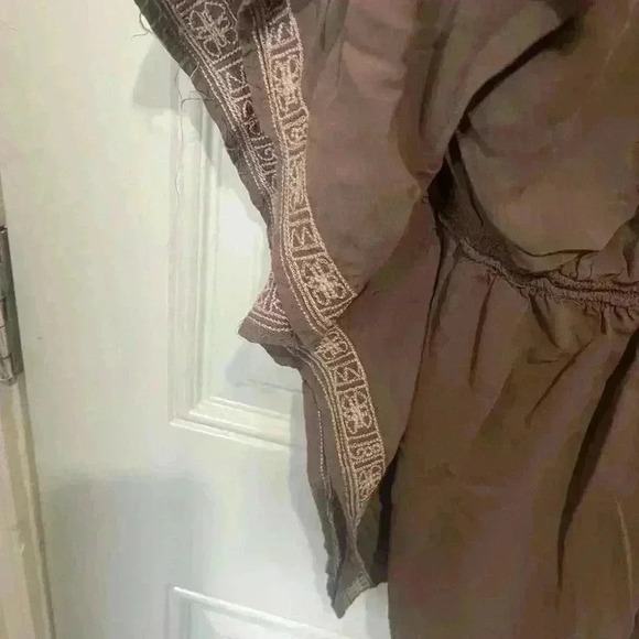 Love Stitch boho butterfly arm blouse embroidered shirt  size large - Picture 7 of 8